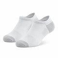 Chaussettes basses 35-38 en maille blanche et grise pour sport - respirantes