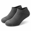 Chaussettes courtes 43-46 en maille gris foncé à motif texturé pour usage quotidien