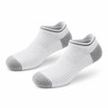Chaussettes basses 43-46 en textile tricoté blanc gris pour sport respirantes