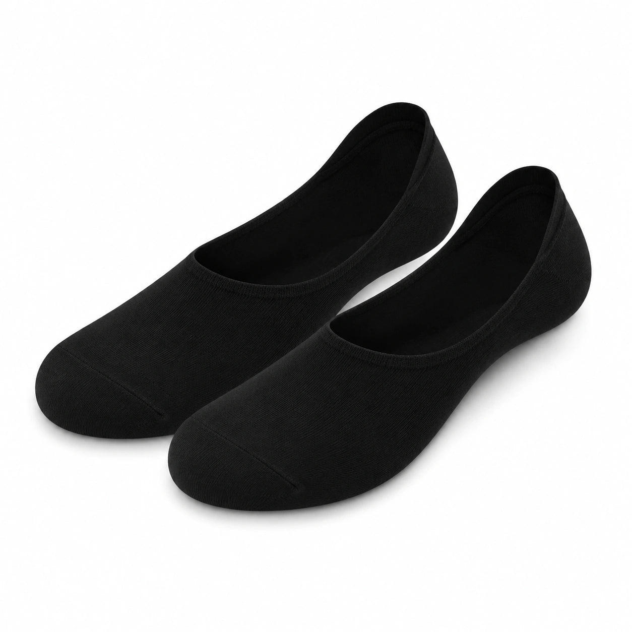 Chaussettes invisibles 39-42 en textile noir extensible pour chaussures basses