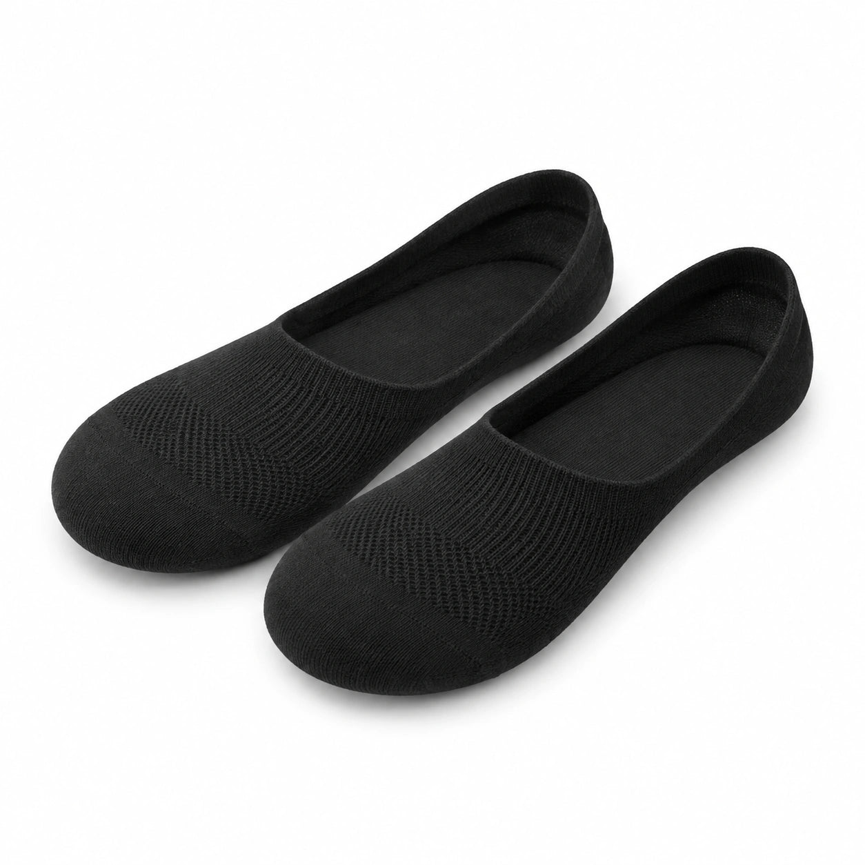 Chaussettes invisibles 39-42 en maille noire - coupe basse extensible