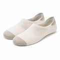Chaussettes invisibles 43-46 en maille textile écru respirantes pour usage quotidien