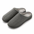 Chaussons taille 36/37 en textile gris à enfiler doublés pour intérieur