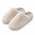Chaussons 38/39 en textile effet fourrure beige - intérieur