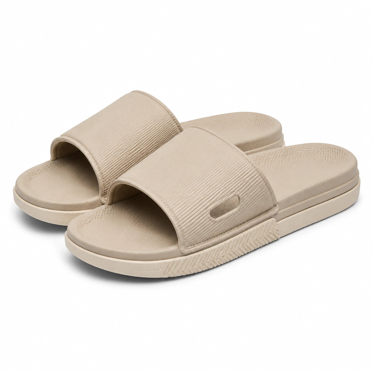 Claquettes 36/37 en EVA beige pour piscine et maison antidérapantes