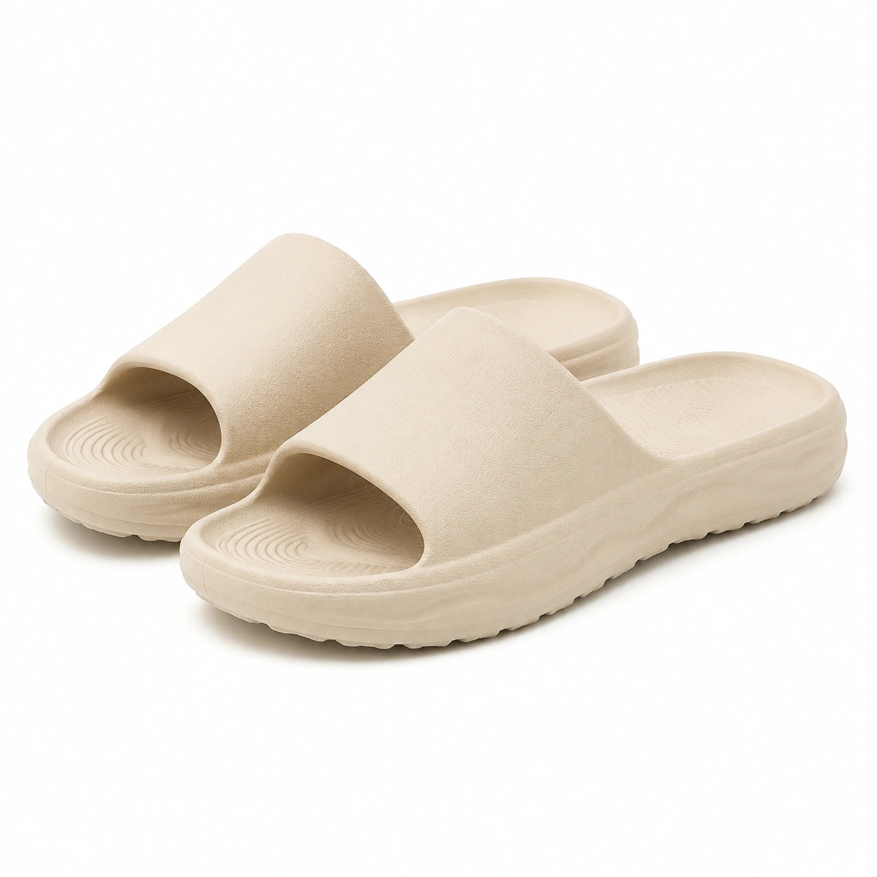 Claquettes 40/41 en mousse EVA beige - semelle antidérapante