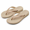 Tongs femme 38/39 beige à brides synthétiques style décontracté